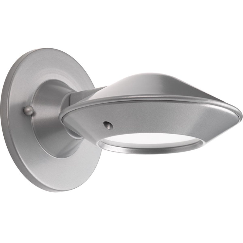 Mccullar LED Wall Light, Metallic Gray
