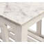 Table de bout en marbre blanc Bellamy