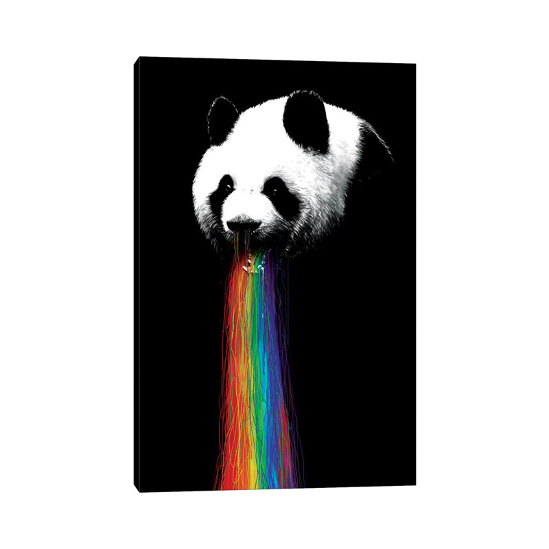 Pandalicious by Nicebleed - Print on Canvas, Wrapped Canvas, 66.04cm H x 45.72cm W x 3.81cm D