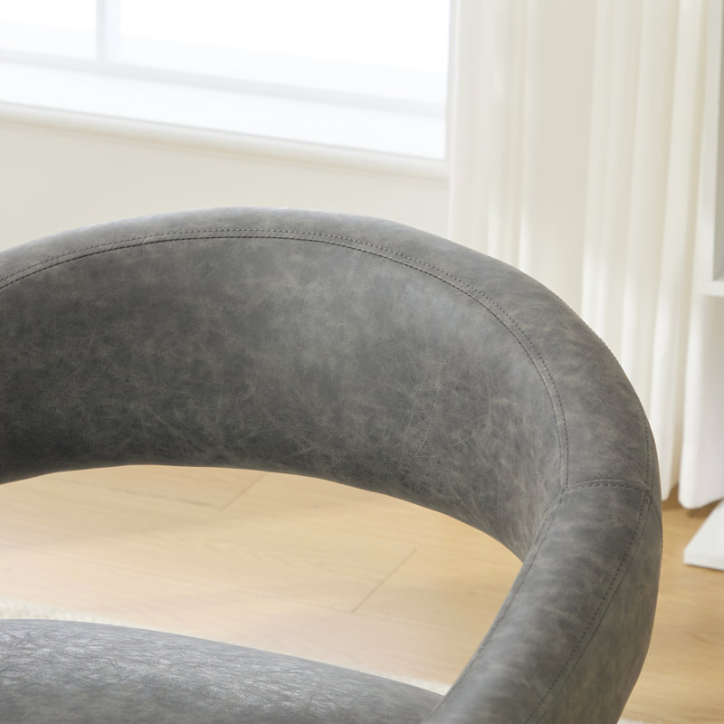 26.16" W Upholstered Accent Armchair, Grey