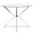 Xander Round Glass Top Metal Base Dining Table-913603001