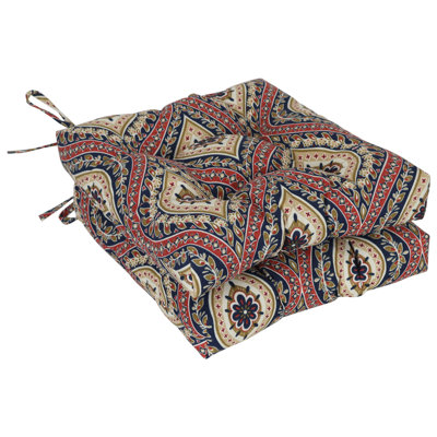 16-Inch Square Outdoor Tufted Chair Cushions (Set Of 2)