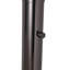 Lampe sur pied à 5 lumières Bloom - nickel noir, base en marbre noir, abat-jour en satin blanc