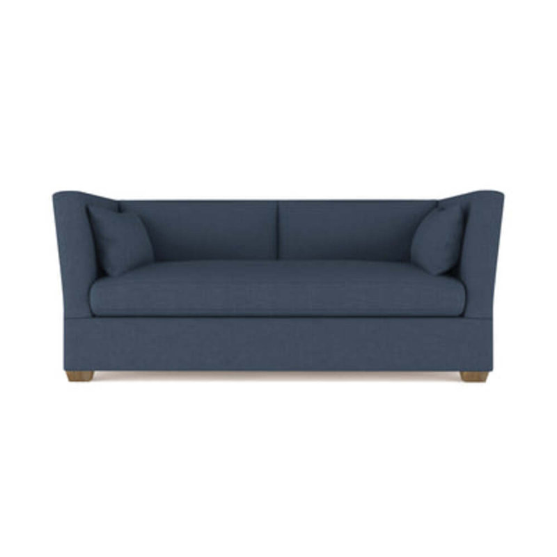 Rivington Flare Square Track-Arm Sofa, Weathered, 31" H x 84" W x 37" D, Vintage Leather Alabaster