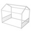 Structure de lit de style Montessori, lit en forme de maison avec barrières de sécurité verticales, assemblage facile, sans lattes-1324588382-1324588381