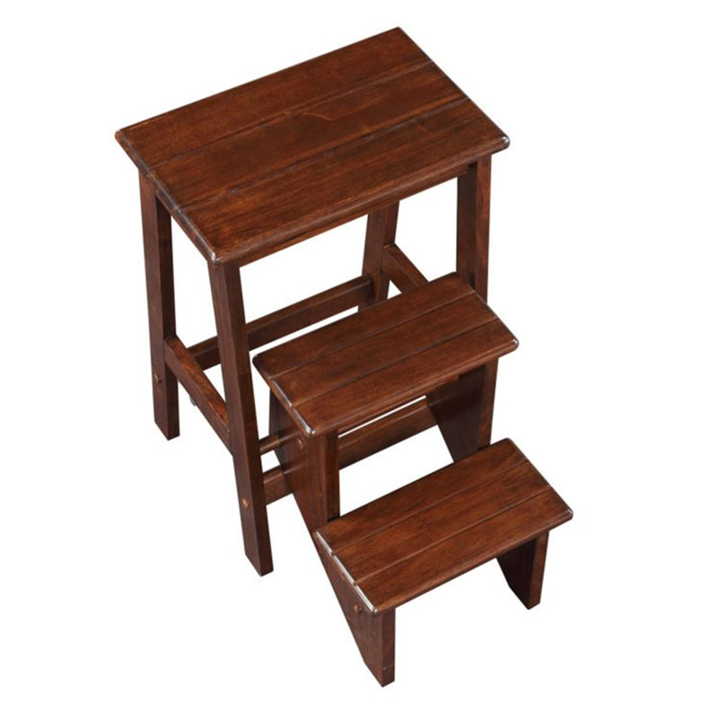 Tabouret décoratif pliant en bois massif Elledge