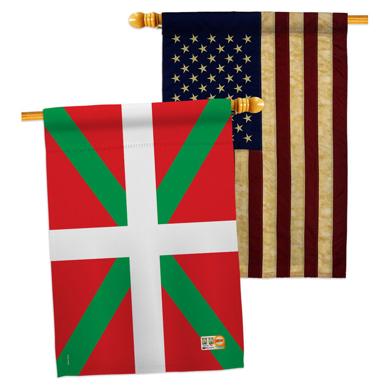 Double Sided 40'' H x 28'' W Polyester House Flag