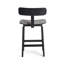 Tee Upholstered Stool with Solid Wood Frame-642456636