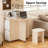 5pcs Dining Room Table and Chair Set with  Drop-Leaf, Modern Folding Dining Table With 6 Wheels And Four Stools,Space Saving Dining Table And Chairs For Dining Room, Kitchen-1888277685-1903155456-1888277686