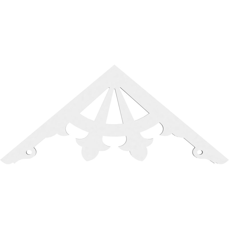 Pignon en PVC de qualité architecturale Riley, H 15 po x l 36 po x P 1 po, 10 / 12