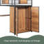 Lit mezzanine simple avec bureau en L et garde-robe-633310294