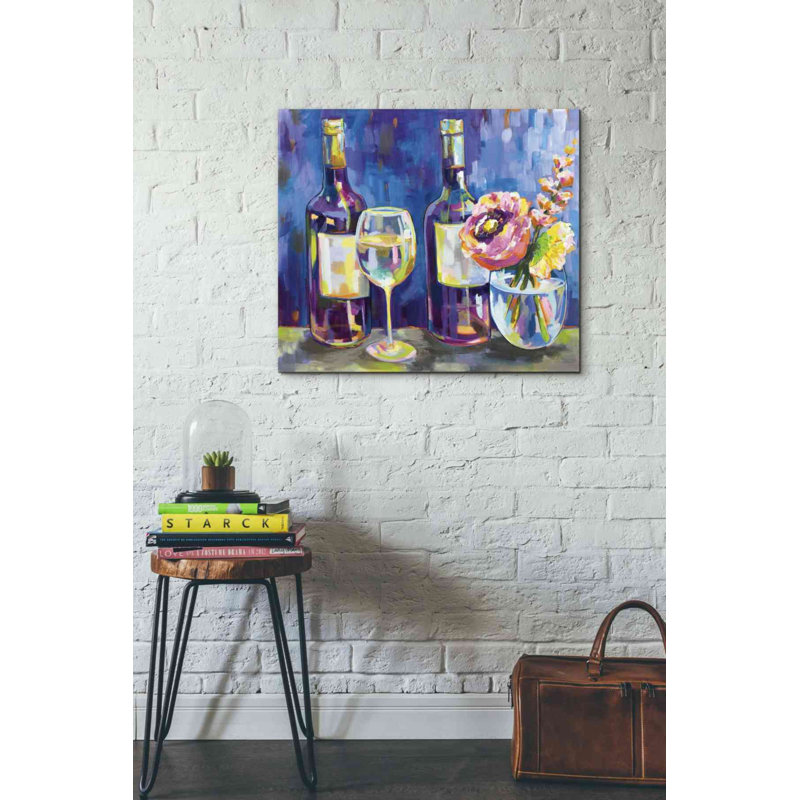 "Floral Party" par Jeanette Vertentes, art mural sur toile, H 26 po x l 30 po x P 1,5 po
