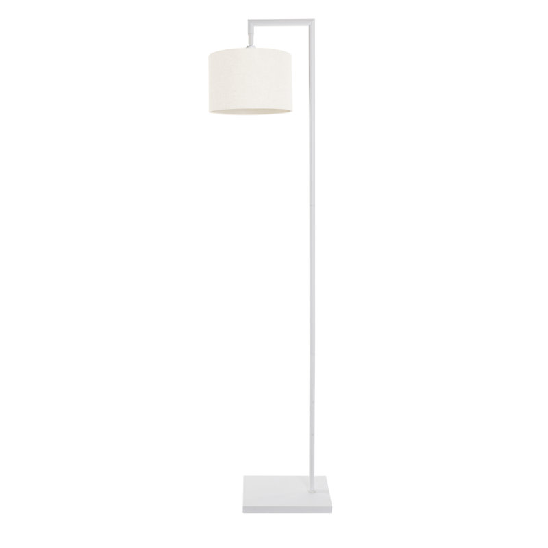 Ajayla 155cm Task Floor Lamp, White, White