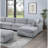 Melody Grey Sectional Without Pullout