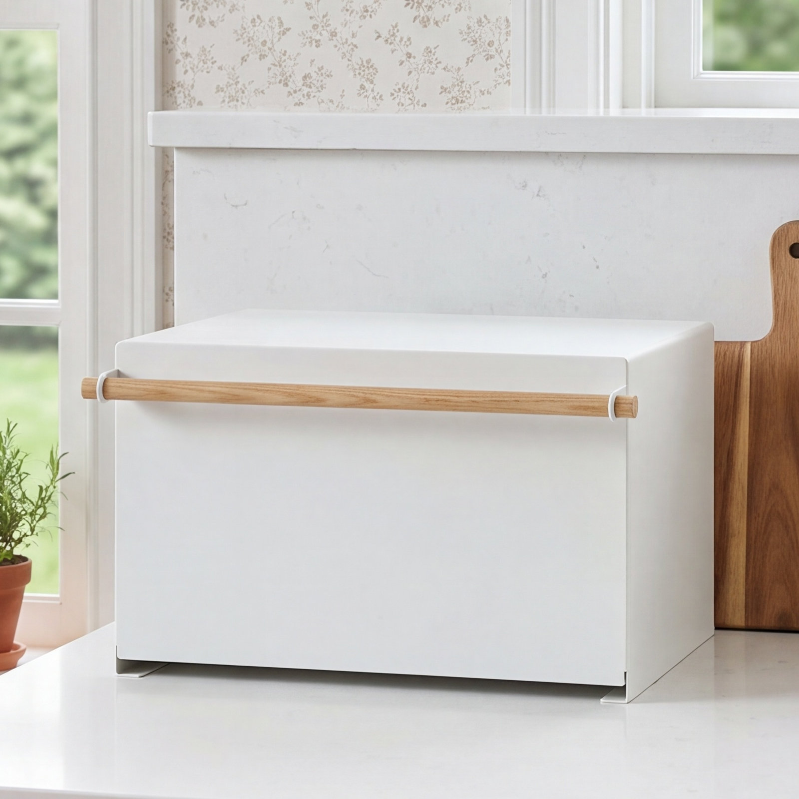 Yamazaki Home Tosca Bread Box, White