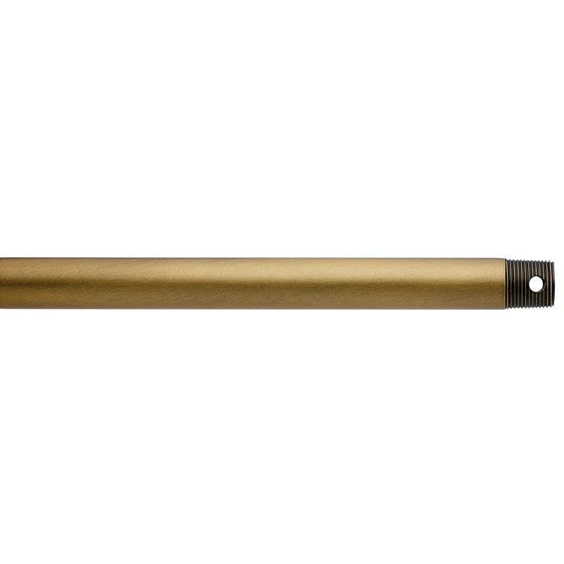 Tige de ventilateur de plafond Kittery Point Maglione, Laiton naturel, H 12 po x l 0,75 po x P 0,75 po