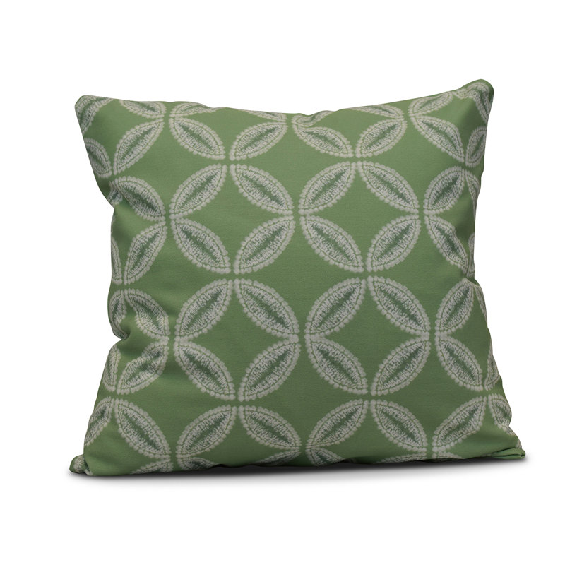 Housse de coussin carrée et insert tidepool, H 16 po x l 16 po, Vert