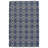 Hallock Geometric Handmade Looped Wool Blue Area Rug-23075603