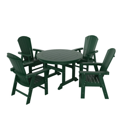 Geoff 4 - Person Patio Dining Set with Round Table