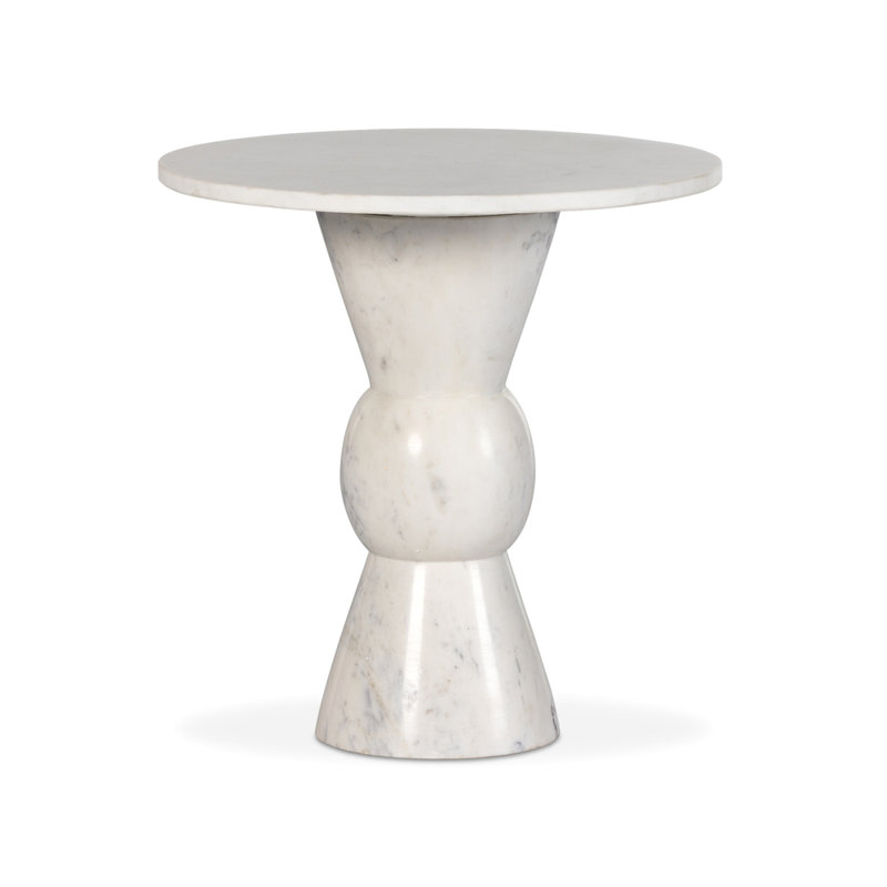 Fox End Table, White