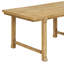 Ensemble de salle à manger de ferme 6 pièces pour 6 personnes, ensembles de cuisine et de salle à manger avec pieds et structure en bois massif, chaises ergonomiques à double style, idéal pour la cuisine et la salle à manger (bois naturel délavé)-1822317561