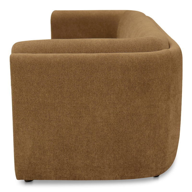 Alora Sofa White, Ochre Brown
