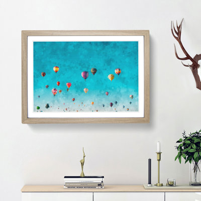 The Hot Air Balloons - Picture Frame Painting Print