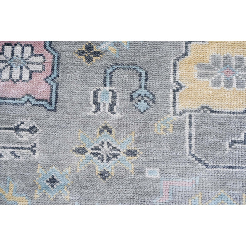 Wool Oriental Area Rug in Light Grey, null, Rectangle 12' x 15'