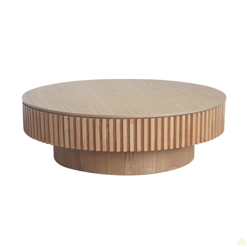 Table basse d'appoint 39,37 po, Bois naturel