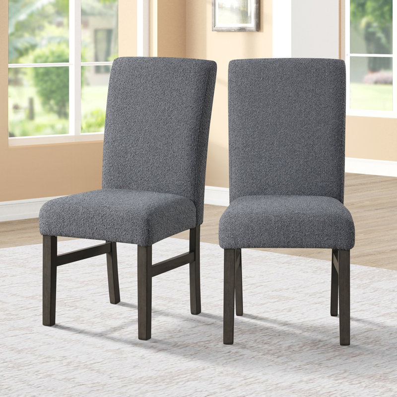 Chaise en bois Pendergrass, Gris