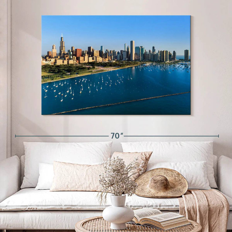 Nicci Monroe Harbour Aerial, 34" H x 51" W