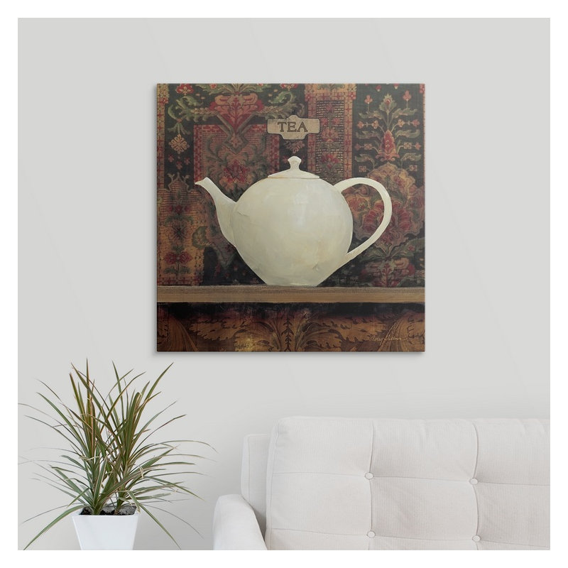 « ii » avery tillmon, impression Ornamental Teapot, H 35 po x l 35 po x P 1,5 po, Toile