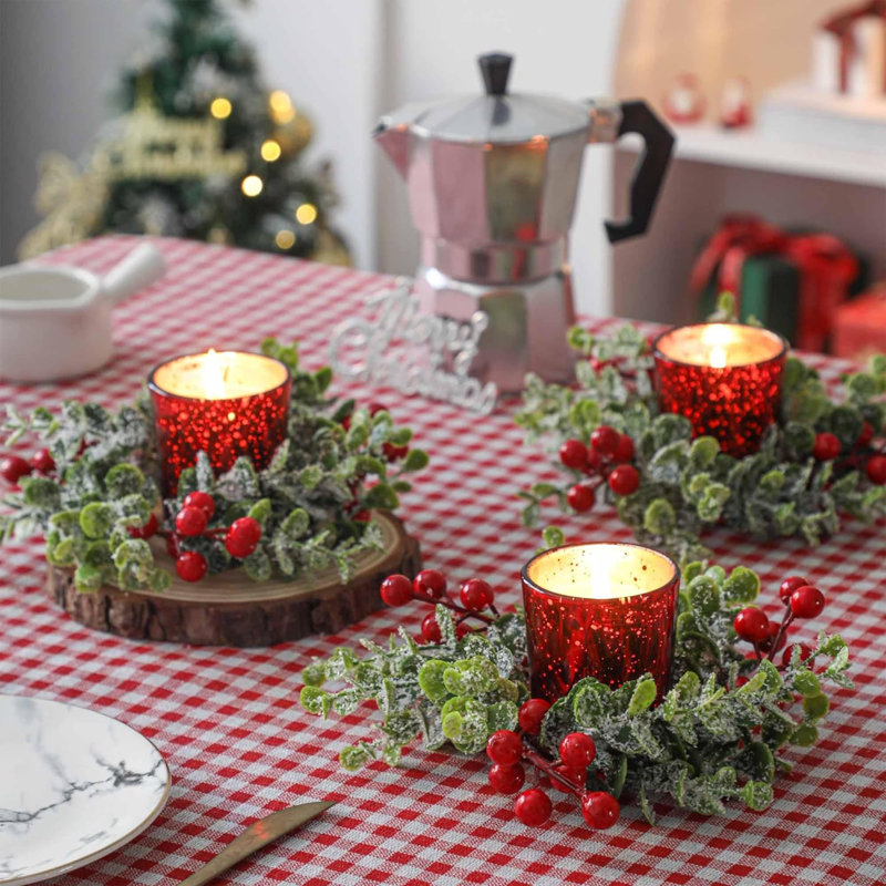 5.2'' H Glass Tabletop Candle Accessories