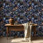 Papier peint à peler et à coller, papier élégant, minuit, clair-obscur, art clair, auto-adhésif et amovible, 17,7 po x 118 po (45 x 300 cm)-1745853741