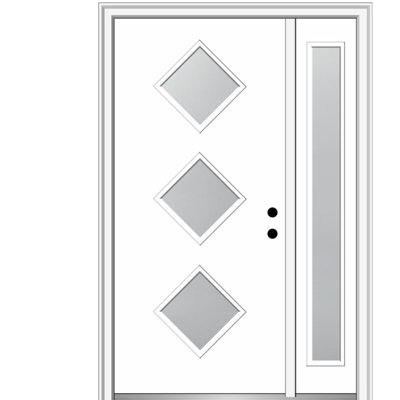 Portes d'entrée prémontées Spotlight, Côté gauche, 53 po x 81,75 po