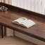 Bureau haut de gamme en bois de noyer brun foncé-745416581