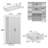 Minimalist 2-Door Storage Cabinet With Shelf & Drawer
