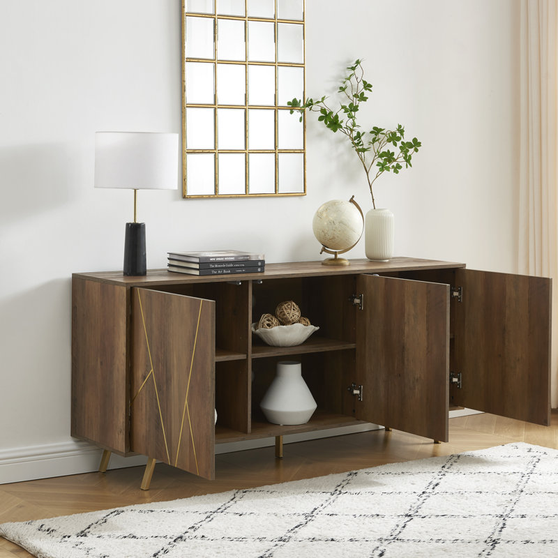 Jaagruti 63'' Sideboard, Rustic Oak