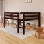 Lit mezzanine double avec structure en bois et échelle-568310419-568310412