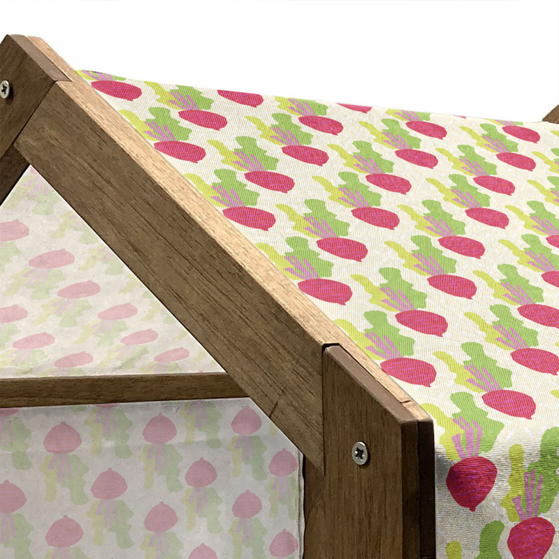 Wood Dog House, 22.44" H x 23.62" W x 17.72" D
