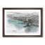 Burj Al Arab Hotel Dubai Skyline in Abstract - Picture Frame Graphic Art Print-55681149-55681150