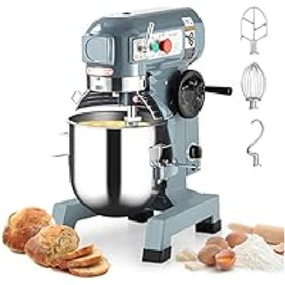 15qt Steel Commercial Vertical Food Mixer,blue