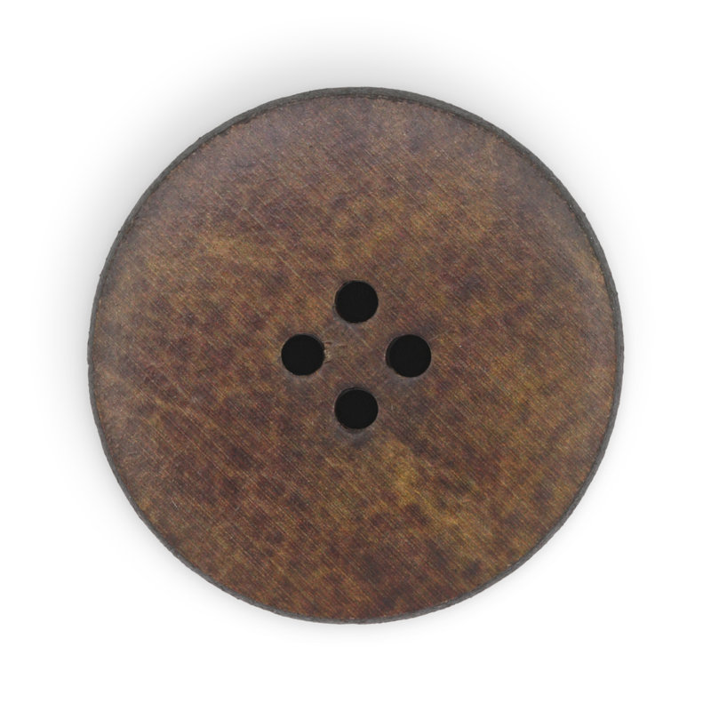 Bouton rond en cuir recyclé Dritz