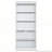 83.4" Tall 5-Tier Wood Bookcase with light strip, Adjustable Shelves-115660136