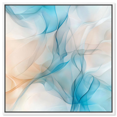Art abstrait bleu sur toile Quori II 