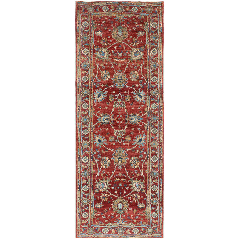Allyzon Floral Hand Woven Area Rug, Rectangle 83 x 238cm