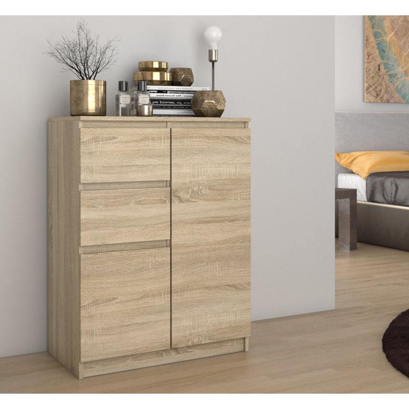 Spacek 70cm W 2 - Drawer Chest of Drawers, Sonoma