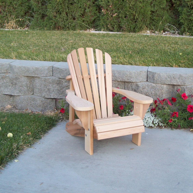 Cargo Outdoor Adirondack Chair, Unstained