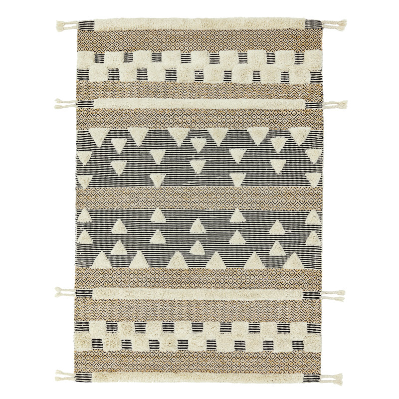 Erwica Rectangle Abstract Hand Woven Area Rug, Rectangle 200 x 290cm