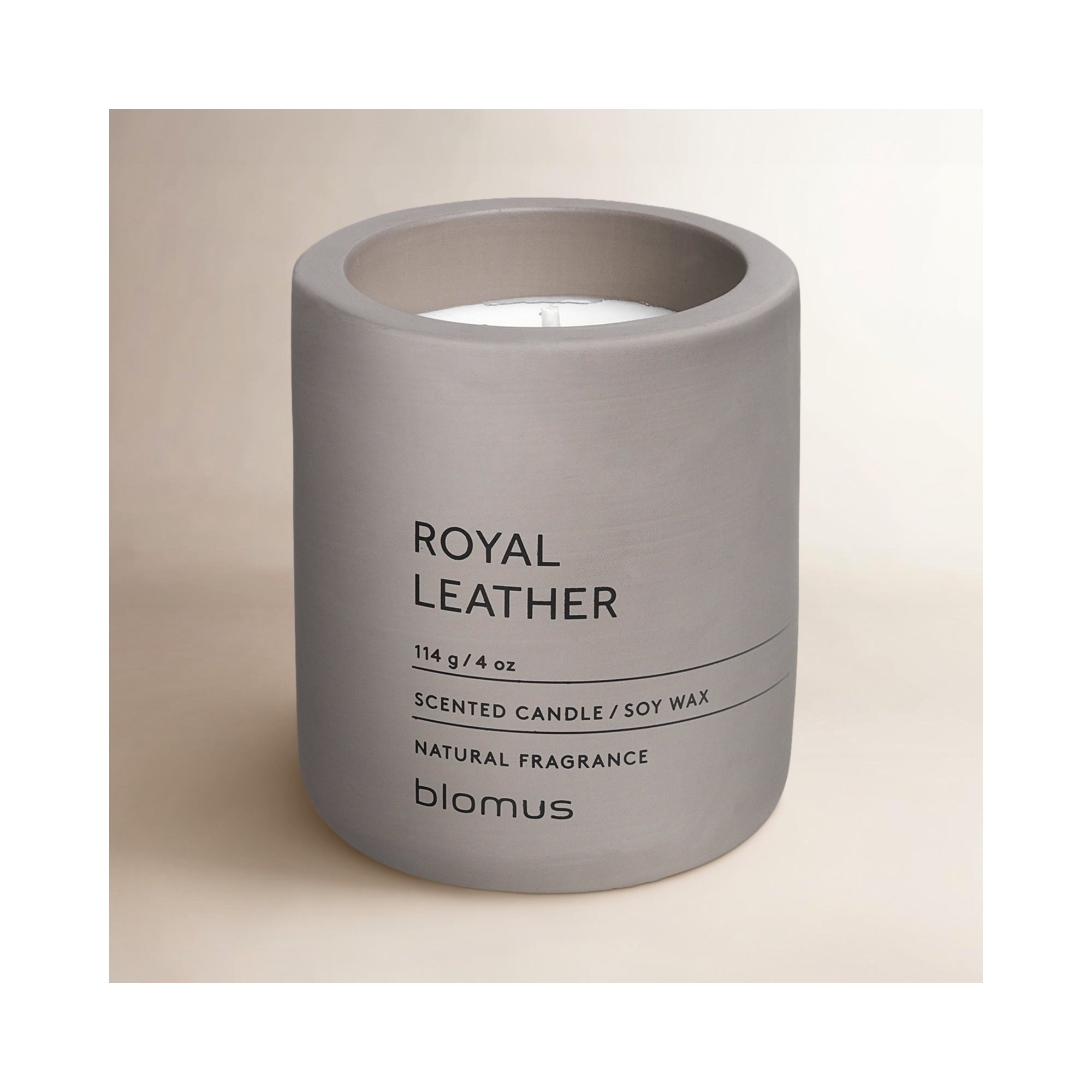 FRAGA Royal Leather Scented Jar Candle, Small